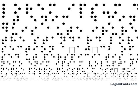 Braille Font Download Free / LegionFonts