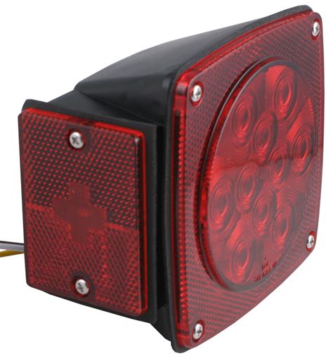 Trailer Tail Light - 7-Function - LED - Submersible - 14 Diodes - Red Lens - Driver Optronics ...