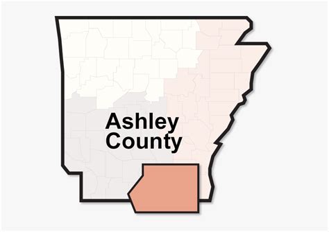 Ashley County Map - Arkansas, HD Png Download - kindpng