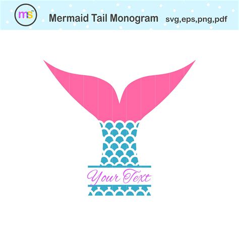 Mermaid Tail Svg Mermaid Monogram Svg Mermaid Svg Mermaid - Etsy