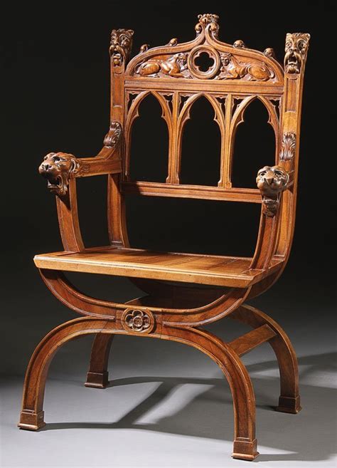 50: Furniture, Gothic Revival armchair - Jun 23, 2009 | Jackson's Auction in IA