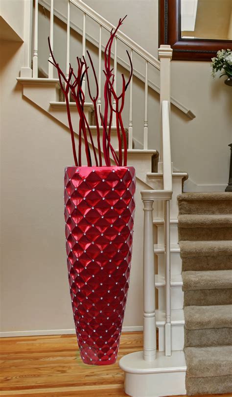 Modern Red Tall Floor Vase - 44 Inch - Walmart.com