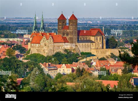 View of Quedlinburg Castle Stock Photo - Alamy