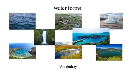 Water forms (3º ESO)