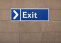 B&W Sign - Exit Free Stock Photo - Public Domain Pictures