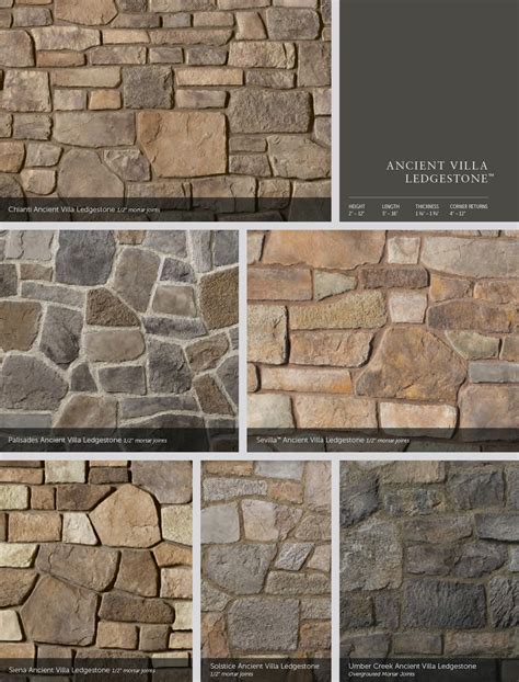 Boral Cultured Stone Ancient Villa Ledgestone Photo Gallery | Astro Masonry