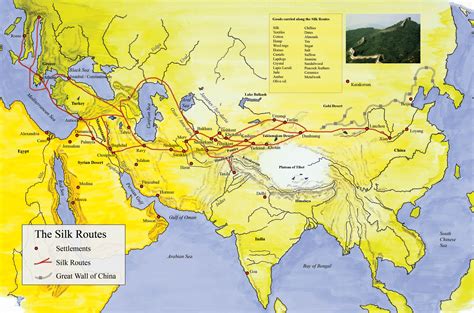 Silk Road Map For Kids