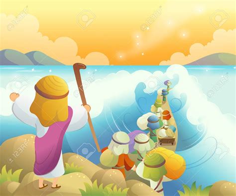 moses parting the red sea clipart 10 free Cliparts | Download images on Clipground 2024