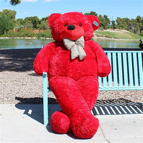 Joyfay 91" Giant Teddy Bear, Red, 7.6ft, Birthday Christmas Valentine Gift - Walmart.com ...