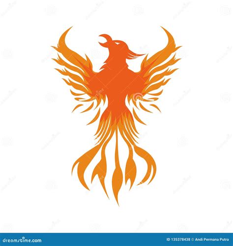 Phoenix Fire Logo Vector Design Stock Vector - Illustration of creative ...