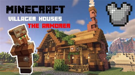 Minecraft | How to build | The ARMORER villager house - YouTube