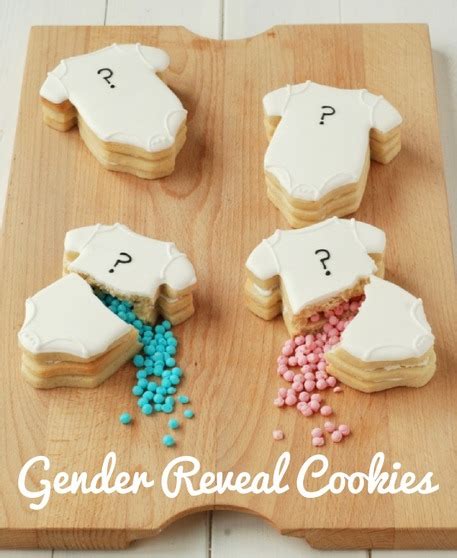 Gender Reveal Party Idea — Surprise Cookies - Craftfoxes