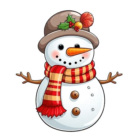 Christmas Snowman Cartoon Character, Christmas Clipart, Snowman Clipart, Cartoon Clipart PNG ...