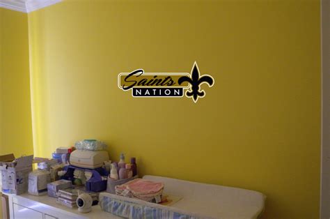 New Orleans Saints Nation Wall Decal 25x11 | eBay