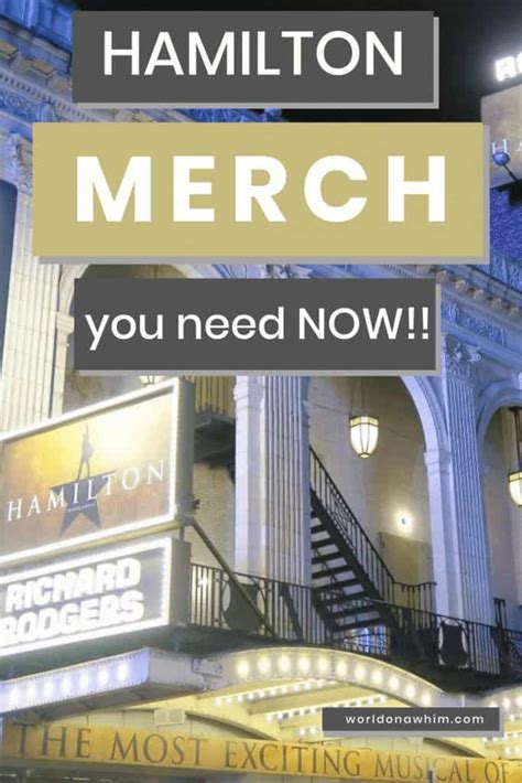 Hamilton Merchandise You Need In Your Life Immediately - World On A Whim