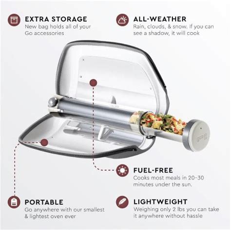 Portable Solar Oven GoSun Go Pro Pack | Navigator