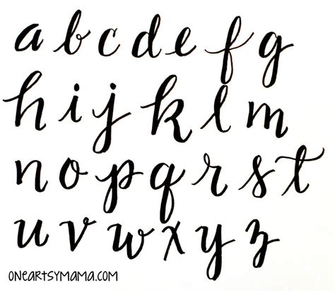 Basic Hand Lettering: Alphabet Practice - Amy Latta Creations | Basic ...