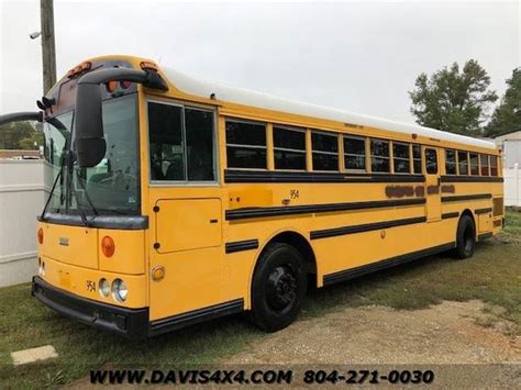 2004 Thomas School Bus Built Pusher Style Flat Nose Cab Over for sale ...