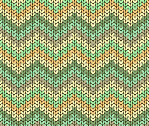 Premium Vector | Cute ethnic autumn knitted abstract geometric zigzag pattern in warm green ...