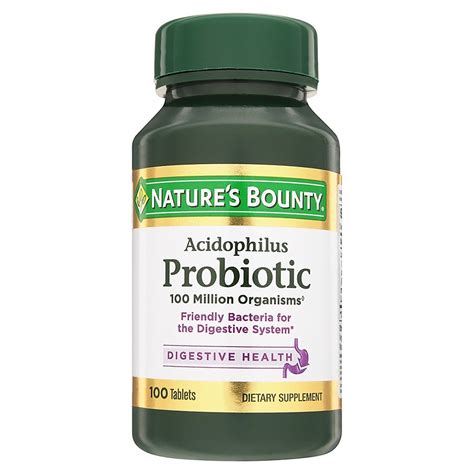 Nature's Bounty Probiotic Acidophilus Dietary Supplement Tablets | Walgreens