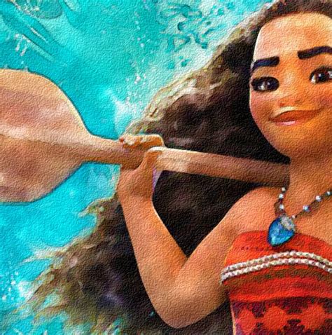 Disney Moana Friends Watercolor Painting Print | Etsy