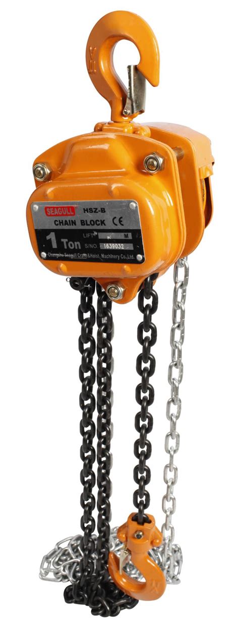 Export Standard 1 T / 1 TON / 1 TONNE Manual Chain Block , Chain Hoist