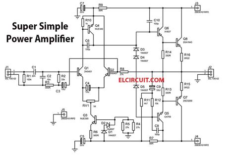 ELECTRONIC PROJECTS: 200W Super Simple Power Amplifier