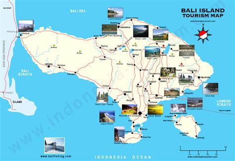 Bali Tourist Map - Bali Indonesia • mappery