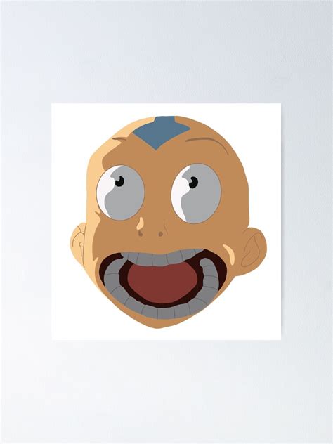 "Avatar the Last Airbender Funny Aang Face" Poster for Sale by MillerDesigns | Redbubble