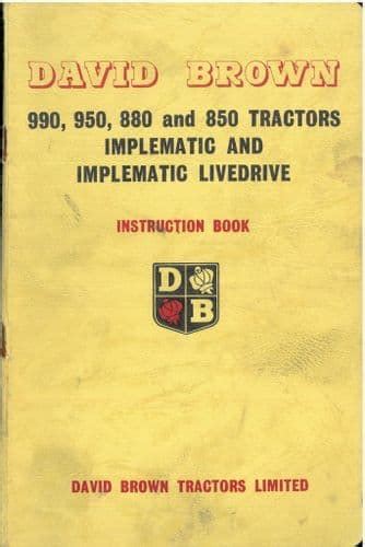 David Brown Tractor Manuals