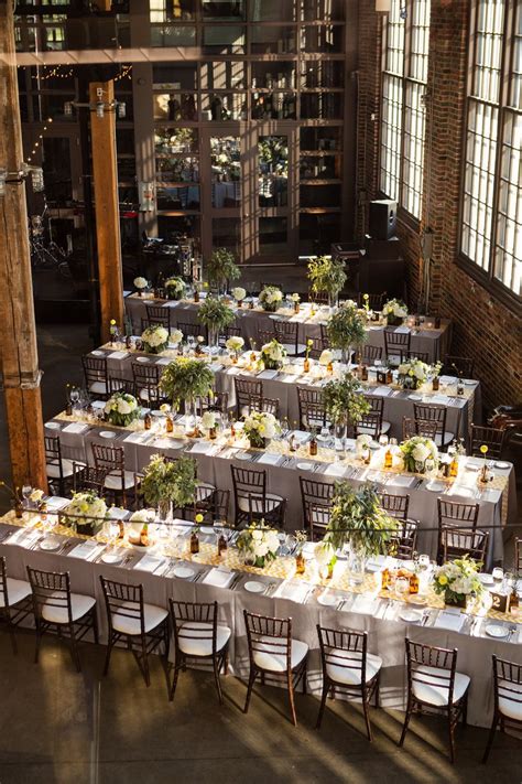 Steam Whistle Brewery Wedding | Wedding table layouts, Wedding reception layout, Seating plan ...