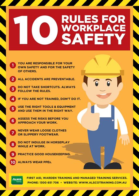 Alsco-Training-Safety-Posters-workplace-safety-rules-A4 - Alsco Training