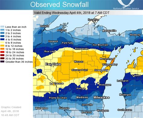 Heavy Snow Blankets Central and Northeast Wisconsin