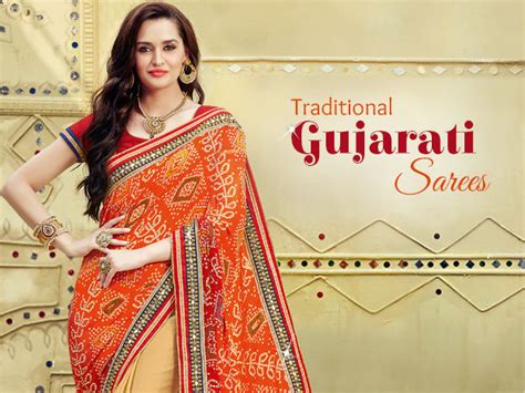 Traditional Sarees From Gujarat - Bandhej, Lehariya | Utsavfashion Blog