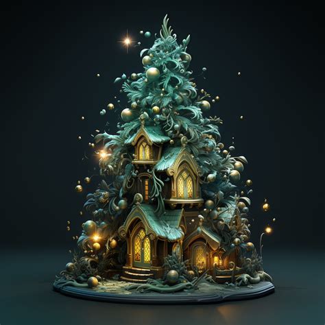 Christmas Tree House Free Stock Photo - Public Domain Pictures