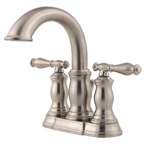 Pfister Hanover 2 Handle Bathroom Faucet in Brushed Nickel | The Home ...