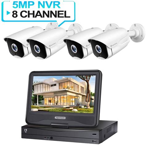 HeimVision HM541 5MP POE Security Camera System with 10 inch LCD ...