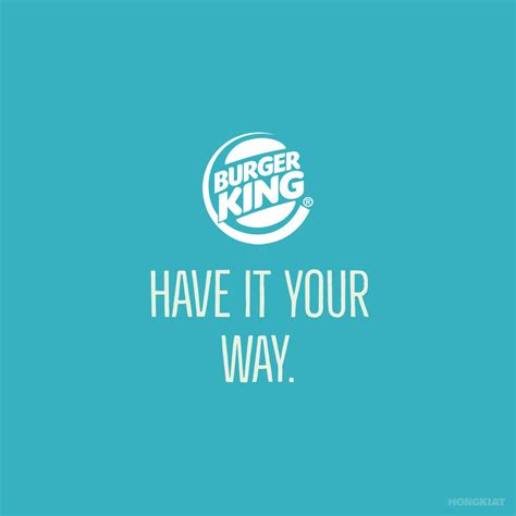 Slogan Burger King – Lukisan