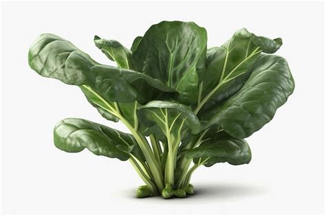 Premium AI Image | spinach plant green leaves of a vegetable