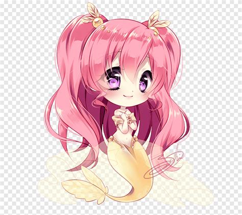 Chibi Ariel Mermaid Drawing Art, beautiful bunny, cg Artwork, fictional ...