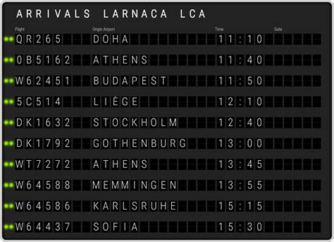 Larnaca Airport Arrivals [LCA] Flight Schedules & LCA arrival