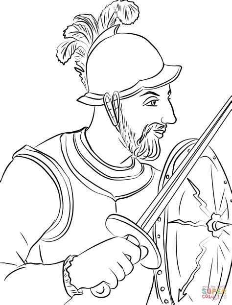 Diego de Almagro coloring page | Free Printable Coloring Pages