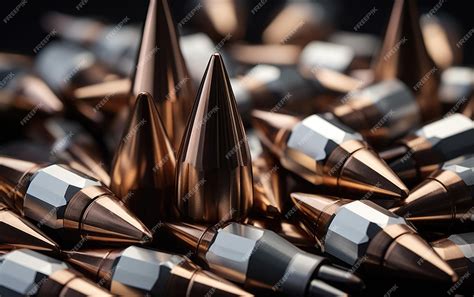 Premium Photo | Tungsten Alloy Bullets Ballistics Precision