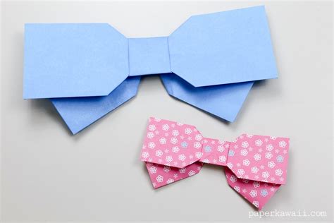 Origami Bow Instructions - Layered - Paper Kawaii