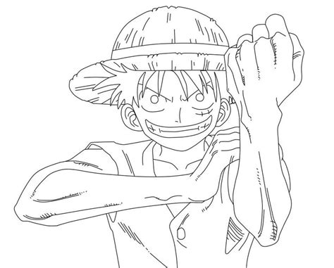 Coloriage Luffy One Piece - télécharger et imprimer gratuit sur ColoriageEnfant.Com