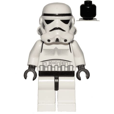 LEGO Star Wars Stormtrooper (Black Head) Minifigure - Walmart.com ...