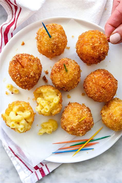 Fried Mac and Cheese Balls Recipe | foodiecrush.com