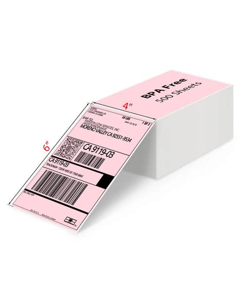 4x6 Inch Thermal Direct Shipping Labels - FanFold (250 Labels) — JADENS