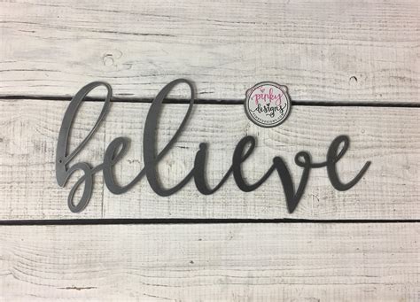 Believe Metal Sign 14 INCH Believe Sign Believe Metal | Etsy