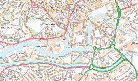 Bristol Street map - Cosmographics Ltd